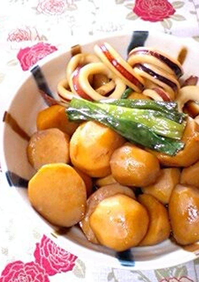 イカと里芋の炊いたん（甘辛煮物）♡-レシピのメイン写真