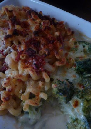 *ハムとチーズのパスタ*ブロッコリー添え-レシピのメイン写真