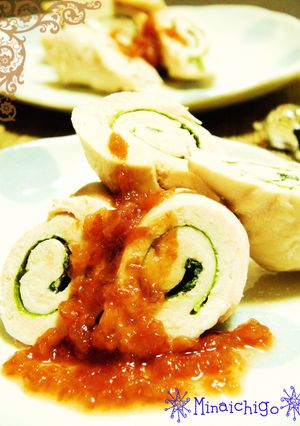 ささみクルクル～梅ソースで♬-レシピのメイン写真
