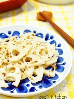 れんこんの粒マスタードソテー-レシピのメイン写真