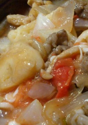 肉じゃがリメイク☆トマトと野菜の煮込み-レシピのメイン写真