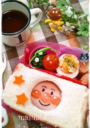 キャラ弁＊サンドイッチdeあんぱんまん♡-レシピのメイン写真