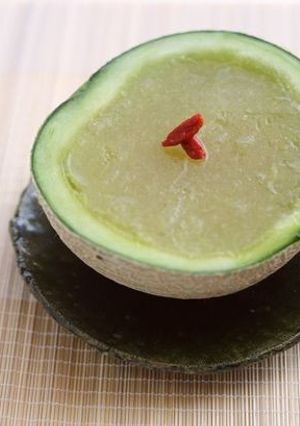 贅沢！丸ごとメロンの寒天-レシピのメイン写真