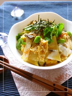 筍と湯葉の卵とじ丼-レシピのメイン写真