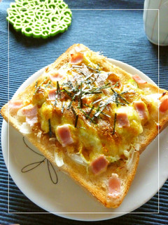 ベーコン×葱×新玉葱の和風カレートースト-レシピのメイン写真