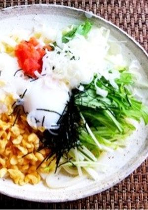 温泉玉子をのせて♪明太おろしうどん！-レシピのメイン写真