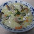 クラムチャウダー風ごちそうスープパスタ♪
