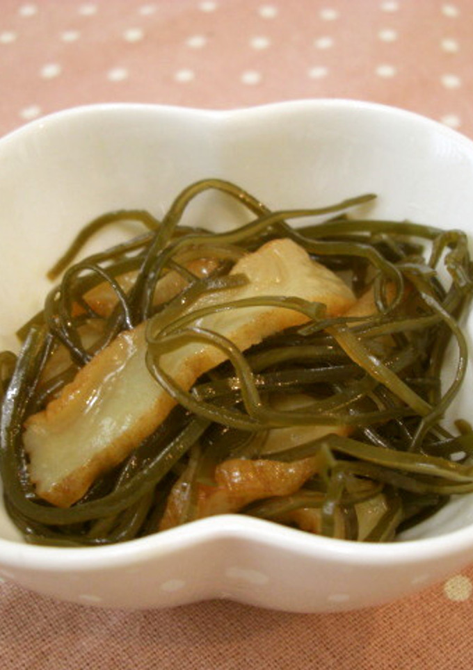 さつま揚げと細切昆布の煮物（すき焼きタレ-レシピのメイン写真