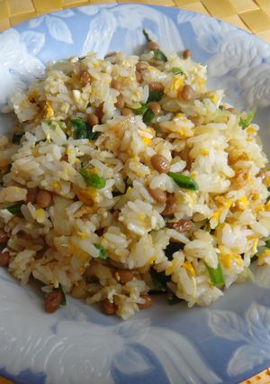 あまり野菜で納豆チャーハン-レシピのメイン写真