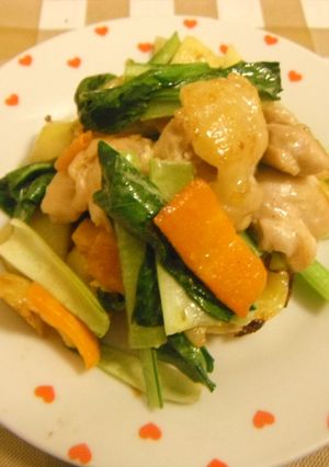 鶏胸肉のマヨ炒め　レモン風味-レシピのメイン写真