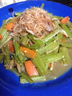 ざわざわ葉ごぼうの炒め煮ダイエット-レシピのメイン写真