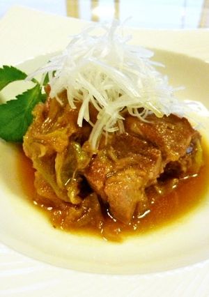 葱たっぷり豚肩ロースの簡単角煮♪-レシピのメイン写真