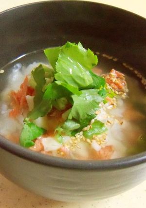 うち飲みの締めはチーズ茶漬け！-レシピのメイン写真