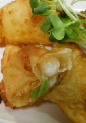 海老と枝豆の春巻き☆(餃子)フライ♪-レシピのメイン写真