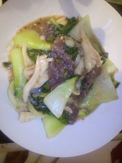 チンゲン菜と牛肉の梅塩麹炒め-レシピのメイン写真
