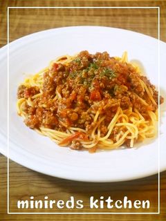 ミートソーススパゲティ-レシピのメイン写真