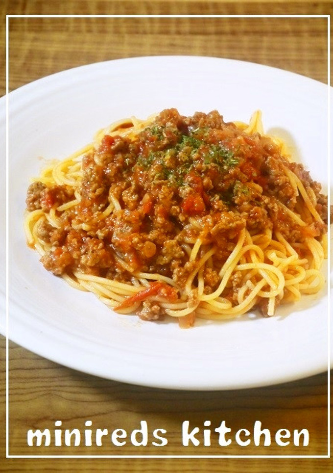 ミートソーススパゲティ-レシピのメイン写真