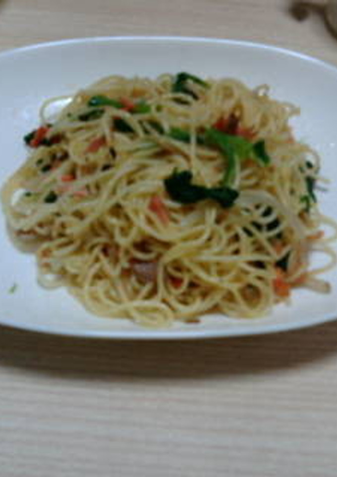 お茶漬けの素で和風鮭ほうれんそうパスタ☆-レシピのメイン写真