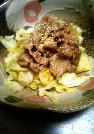 塩麹と生姜ジャム♪豚肉キャベツの生姜焼き-レシピのメイン写真
