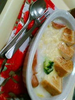 スープでパスタdeパングラタン♪-レシピのメイン写真