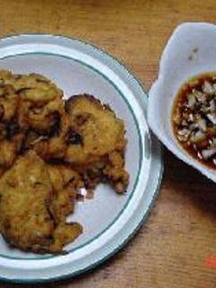 ひじきときくらげ入り豆腐の落とし揚げ-レシピのメイン写真