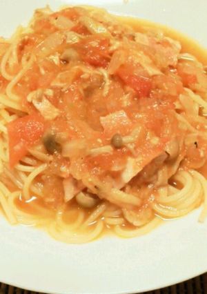 トマトとベーコンの冷製パスタ-レシピのメイン写真