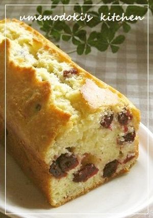 ラズベリー(クランベリー)パウンドケーキ-レシピのメイン写真