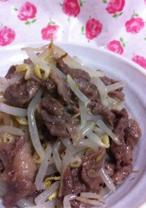 超簡単...丼で..5分..もやし炒め-レシピのメイン写真