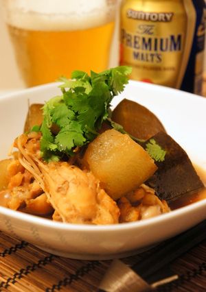 手羽元と冬瓜のアジア風!?さっぱり煮-レシピのメイン写真
