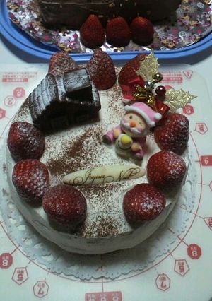 莓のクリスマスケーキ-レシピのメイン写真