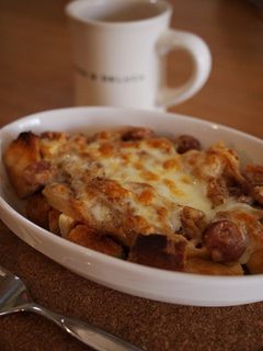 ソーセージとタマネギのパングラタン-レシピのメイン写真