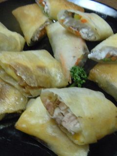 鶏照り焼きしいたけチーズ春巻き-レシピのメイン写真