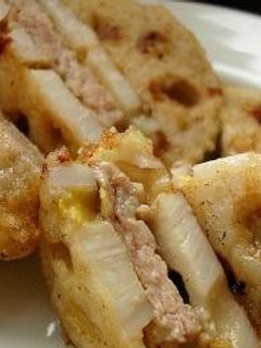 辛子レンコン風 豚肉はさみ揚げ-レシピのメイン写真
