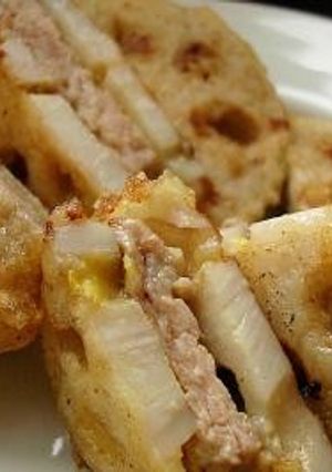 辛子レンコン風　豚肉はさみ揚げ-レシピのメイン写真