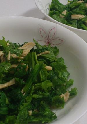 わさび菜のサラダ-レシピのメイン写真