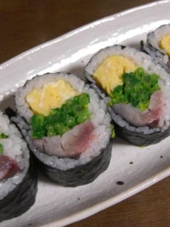 酢鯖の巻きずし菜の花入り-レシピのメイン写真