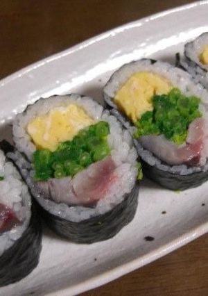 酢鯖の巻きずし菜の花入り-レシピのメイン写真