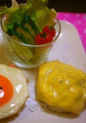 おはよう～♪ライスバーガー-レシピのメイン写真