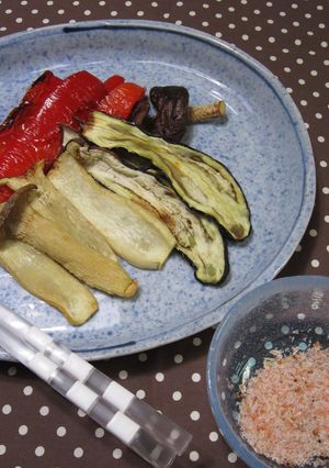 炙り半干し野菜の桜エビ塩添え-レシピのメイン写真