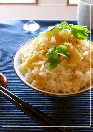 筍ご飯 うどんスープの素&松山あげ使用。-レシピのメイン写真
