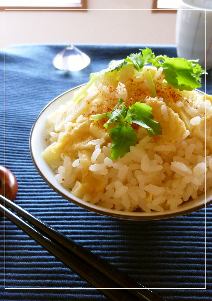 筍ご飯　うどんスープの素＆松山あげ使用。-レシピのメイン写真