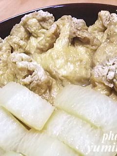 巾着鶏肉と大根の煮物-レシピのメイン写真