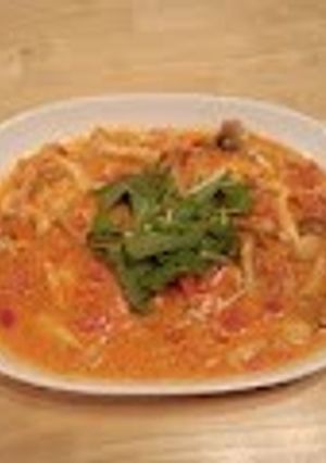 モッツァレラときのこのトマトクリーム-レシピのメイン写真