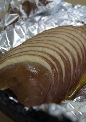 ソーラークッカー焼きリンゴ(黒ホイル版)-レシピのメイン写真