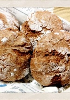 【HM】簡単もちもち豆腐パン(ココア味)-レシピのメイン写真