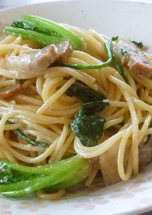 ほうれん草＆ベーコンの柚子クリームパスタ-レシピのメイン写真