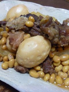 牛すじ肉&ゆでたまご&大根の簡単煮込み!-レシピのメイン写真