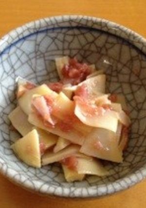 たけのこの姫皮の梅肉和え-レシピのメイン写真