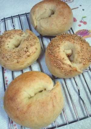 レンジ発酵で簡単☆ヘルシー豆腐ベーグル-レシピのメイン写真
