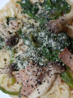 簡単すぎほうれん草ベーコンクリームパスタ-レシピのメイン写真